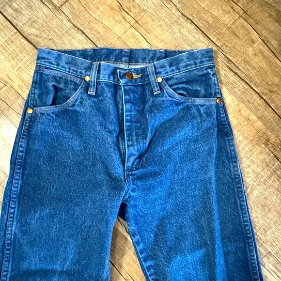Wrangler Men's Cowboy Cut Blue Denim Original Fit Jean 29 x 32 - Picture 3 of 8